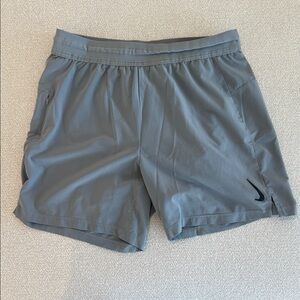 Nike Men's Yoga Dri-fit Charcoal Athletic Shorts